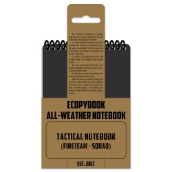 M-Tac Ecopybook Tactical Ein Allwetter-Notizbuch (Feuerteam-Trupp)